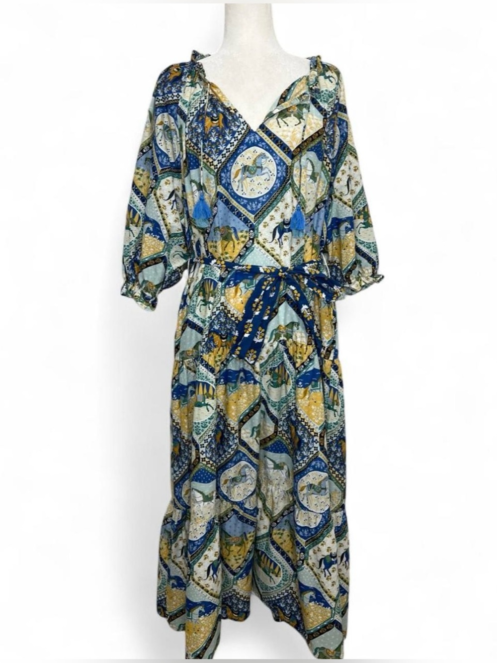 Printfresh "The Devon Dress in High Horse" Size Large. See description - Picture 2 of 11
